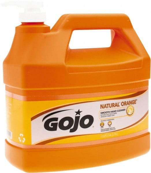 GOJO - 1 Gal Pump Bottle Liquid Hand Cleaner - General Duty, Orange Scent - A1 Tooling