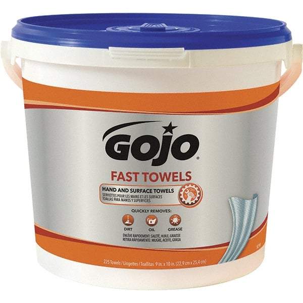 GOJO - Pre-Moistened Hand Cleaning Wipes - Center Pull, 11" x 7-3/4" Sheet Size, Blue - A1 Tooling