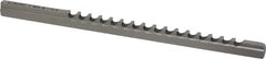 Dumont Minute Man - 4mm Keyway Width, Style B-1, Keyway Broach - High Speed Steel, Bright Finish, 1/4" Broach Body Width, 19/64" to 1-11/16" LOC, 6-3/4" OAL, 1,140 Lbs Pressure for Max LOC - A1 Tooling