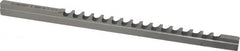 Dumont Minute Man - 5mm Keyway Width, Style B-1, Keyway Broach - High Speed Steel, Bright Finish, 1/4" Broach Body Width, 19/64" to 1-11/16" LOC, 6-3/4" OAL, 1,860 Lbs Pressure for Max LOC - A1 Tooling