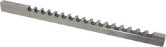 Dumont Minute Man - 12mm Keyway Width, Style D-1, Keyway Broach - High Speed Steel, Bright Finish, 9/16" Broach Body Width, 1" to 6" LOC, 13-7/8" OAL, 8,400 Lbs Pressure for Max LOC - A1 Tooling