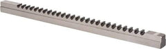 Dumont Minute Man - 20mm Keyway Width, Style F-1, Keyway Broach - High Speed Steel, Bright Finish, 1" Broach Body Width, 1" to 6" LOC, 20-1/4" OAL, 8,800 Lbs Pressure for Max LOC - A1 Tooling