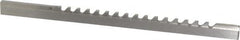 Value Collection - 1/8" Keyway Width, Style B, Keyway Broach - High Speed Steel, Bright Finish, 3/16" Broach Body Width, 19/64" to 1-11/16" LOC, 6-3/4" OAL - A1 Tooling