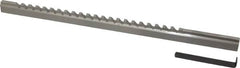 Value Collection - 3/16" Keyway Width, Style C, Keyway Broach - High Speed Steel, Bright Finish, 3/8" Broach Body Width, 25/64" to 2-1/2" LOC, 11-3/4" OAL - A1 Tooling