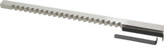 Value Collection - 3/8" Keyway Width, Style C, Keyway Broach - High Speed Steel, Bright Finish, 3/8" Broach Body Width, 25/64" to 2-1/2" LOC, 11-3/4" OAL - A1 Tooling