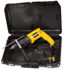 DeWALT - 1/2" Keyed Chuck Electric Hammer Drill - 0 to 46,000 BPM, 0 to 2,700 RPM, Reversible - A1 Tooling