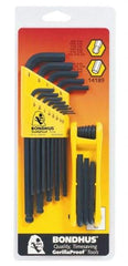 Bondhus - 22 Piece Fold-Up Ball End Hex Key Set - Hex Range 0.05 to 3/8" - A1 Tooling