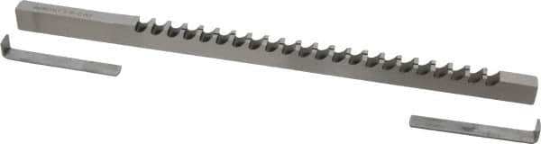 Dumont Minute Man - 3/8" Keyway Width, Style C, Keyway Broach - High Speed Steel, Bright Finish, 3/8" Broach Body Width, 25/64" to 2-1/2" LOC, 11-3/4" OAL, 4,340 Lbs Pressure for Max LOC - A1 Tooling