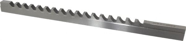 Dumont Minute Man - 7/16" Keyway Width, Style D, Keyway Broach - High Speed Steel, Bright Finish, 9/16" Broach Body Width, 1" to 6" LOC, 13-7/8" OAL, 9,400 Lbs Pressure for Max LOC - A1 Tooling