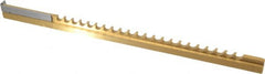 Dumont Minute Man - 3/16" Keyway Width, Style C, Keyway Broach - TiN Finish, 3/8" Broach Body Width, 11-3/4" OAL - A1 Tooling