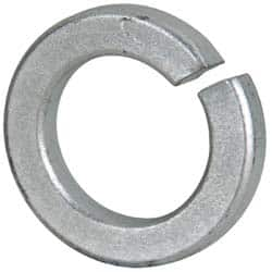 Value Collection - 1-3/8", 1.379" ID, 0.344" Thick Split Lock Washer - Grade 2 Steel, Zinc-Plated Finish, 1.379" Min ID, 1.408" Max ID, 2.219" Max OD - A1 Tooling