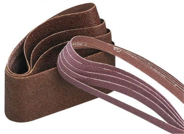 Norton - 2" Wide x 132" OAL, 60 Grit, Aluminum Oxide Abrasive Belt - Aluminum Oxide, Medium, Coated, X Weighted Cloth Backing, Series R228 - A1 Tooling