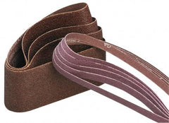 Norton - 2" Wide x 132" OAL, 120 Grit, Aluminum Oxide Abrasive Belt - Aluminum Oxide, Fine, Coated, X Weighted Cloth Backing, Series R228 - A1 Tooling