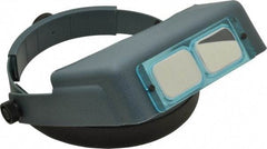 Made in USA - 2x Magnification, Optical Glass, Rectangular Magnifier - Headband Mount, 10 Inch Focal Distance - A1 Tooling