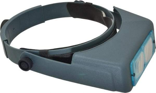 Made in USA - 2.75x Magnification, Optical Glass, Rectangular Magnifier - Headband Mount, 6 Inch Focal Distance - A1 Tooling