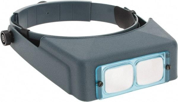 Made in USA - 3.5x Magnification, Optical Glass, Rectangular Magnifier - Headband Mount, 4 Inch Focal Distance - A1 Tooling