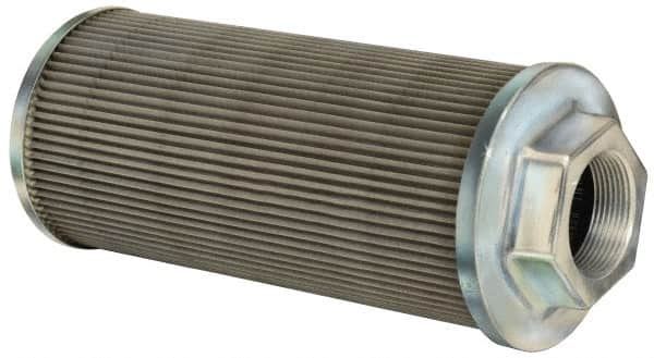 Flow Ezy Filters - 100 Mesh, 114 LPM, 30 GPM, 4.3" Diam, Female Suction Strainer without Bypass - 1-1/2 Port NPT, 9.8" Long - A1 Tooling