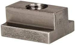 Gibraltar - 3/8-16 Blind Tapped T Slot Nut - 7/16" Slot Width, 3/4 x 7/32" Base Width x Height, 1 x 1/2" OAL x Height - A1 Tooling