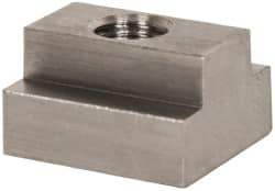 Gibraltar - 1/2-13 Blind Tapped T Slot Nut - 5/8" Slot Width, 1-1/8 x 7/16" Base Width x Height, 1-1/4 x 3/4" OAL x Height - A1 Tooling