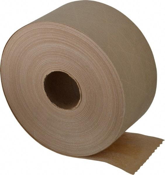 Made in USA - 3" x 375' White Water Activated Adhesive Sealing Tape - Paper Backing, 6 mil Thick, 60 Lb Tensile Strength, Series SPIN3 - A1 Tooling