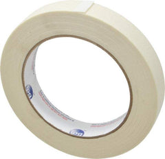 Intertape - 3/4" Wide x 60 Yd Long White Paper Masking Tape - Series PG500, 5 mil Thick, 21 In/Lb Tensile Strength - A1 Tooling