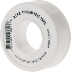 Value Collection - 1/2" Wide x 520" Long General Purpose Pipe Repair Tape - -450 to 550°F, White - A1 Tooling