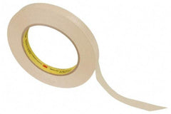 3M - 1/2" Wide x 60 Yd Long Tan Paper Masking Tape - Series 232, 6.3 mil Thick, 27 In/Lb Tensile Strength - A1 Tooling