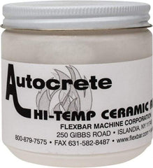 Flexbar - 1 Lb Jar White Ceramic Filler/Repair Caulk - 3000°F Max Operating Temp, 24 hr Full Cure Time - A1 Tooling