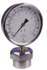 Value Collection - 200 Max psi, 4 Inch Dial Diameter, Stainless Steel Pressure Gauge Guard and Isolator - 1% Accuracy, 18-8 Material Grade - A1 Tooling