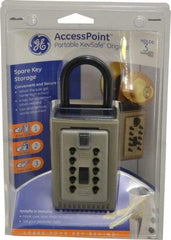 Supra - Push Button Combination, Portable Key Safe - Brass Finish - A1 Tooling