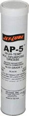 Jet-Lube - 14 oz Cartridge Moly-Disulfide Extreme Pressure Grease - Black, Extreme Pressure & High Temperature, 550°F Max Temp, NLGIG 2, - A1 Tooling