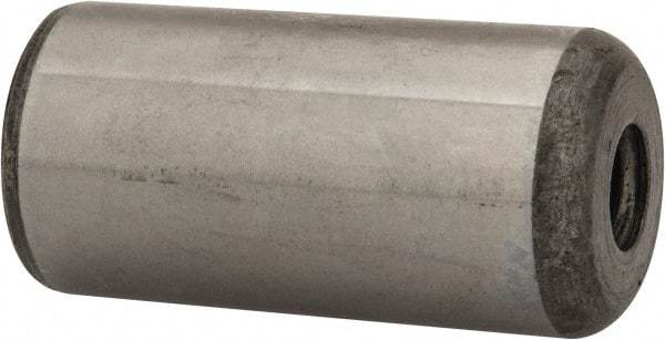 Value Collection - 1" Diam x 2" Pin Length Grade 8 Alloy Steel Pull Out Dowel Pin - 1 Rounded & 1 Threaded End - A1 Tooling