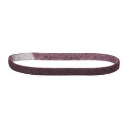 3M - 1/2" Wide x 18" OAL, Aluminum Oxide Abrasive Belt - Aluminum Oxide, Medium, Nonwoven, Series SC-BS - A1 Tooling