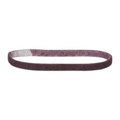 Norton - 1/2" Wide x 18" OAL, Aluminum Oxide Abrasive Belt - Aluminum Oxide, Medium, Nonwoven, Series STE - A1 Tooling