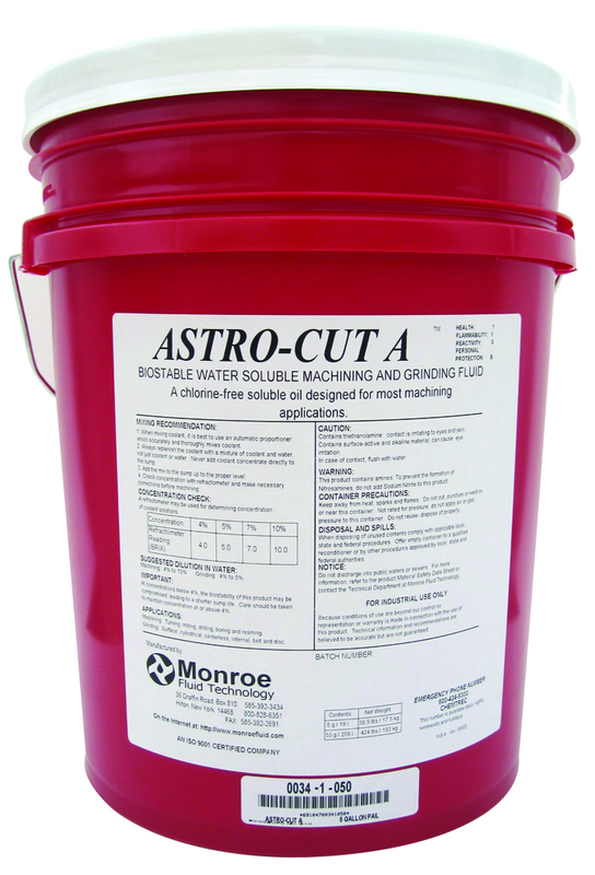 Astro-Cut A Biostable Soluble Oil Metalworking Fluid-5 Gallon Pail - A1 Tooling