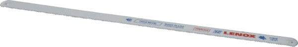 Lenox - 10" Long, 18 Teeth per Inch, Bi-Metal Hand Hacksaw Blade - Toothed Edge, 1/2" Wide x 0.025" Thick, Flexible - A1 Tooling