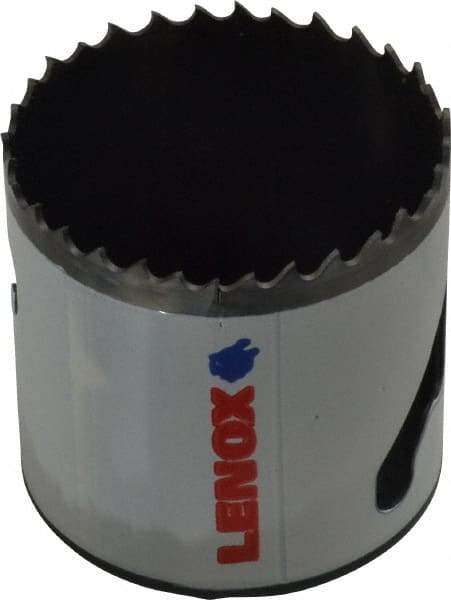 Lenox - 2-1/8" Diam, 1-1/2" Cutting Depth, Hole Saw - Bi-Metal Saw, Toothed Edge - A1 Tooling