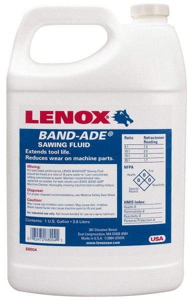 Lenox - Band-Ade, 55 Gal Drum Sawing Fluid - Semisynthetic, For Cutting, Machining - A1 Tooling