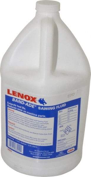 Lenox - Band-Ade, 1 Gal Bottle Sawing Fluid - Semisynthetic, For Cutting, Machining - A1 Tooling