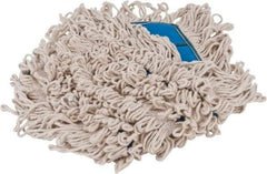 PRO-SOURCE - 18" Long x 5" Wide Yarn Blend Dust Mop Head - Snap-On, Blue, Looped Head, Launderable - A1 Tooling