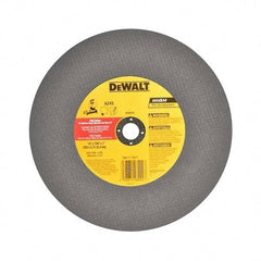 DeWALT - 14" Aluminum Oxide Cutoff Wheel - 7/64" Thick, 1" Arbor, 4,300 Max RPM, Use with Stationary Tools - A1 Tooling