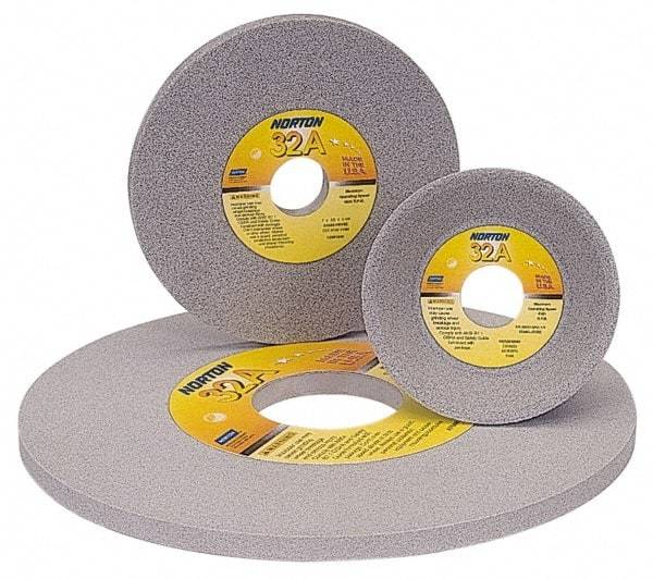 Norton - 12" Diam x 5" Hole x 1" Thick, J Hardness, 80 Grit Surface Grinding Wheel - Aluminum Oxide, Type 1, Medium Grade, 2,070 Max RPM, Vitrified Bond, No Recess - A1 Tooling