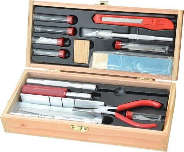 Excel - Ship Modeler's Tool Set - 32 Pieces, Includes Deluxe Large Wooden Chest Boxed - A1 Tooling