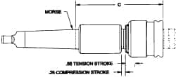 Parlec - 4MT Taper Shank Tapping Chuck/Holder - #6 to 1-5/8" Tap Capacity - Exact Industrial Supply