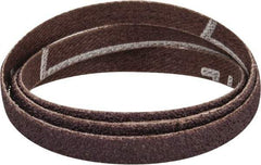 Norton - 1/4" Wide x 18" OAL, 60 Grit, Aluminum Oxide Abrasive Belt - Aluminum Oxide, Medium, Coated, Series R283 - A1 Tooling