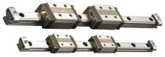 THK - 31mm Block L x 20mm W x 10.8mm H, 12mm Transverse Hole Spcg, 13mm Lateral Hole Spcg, 4-Way Compact HSR Assembly - M2.6x2.5 Block Hole, 470mm Rail L x 10mm W x 7mm H, 13mm Assembly H, 5mm Overhang - A1 Tooling