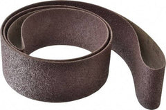 3M - 3" Wide x 120" OAL, 36 Grit, Aluminum Oxide Abrasive Belt - Aluminum Oxide, Very Coarse, Coated, X Weighted Cloth Backing, Series 341D - A1 Tooling