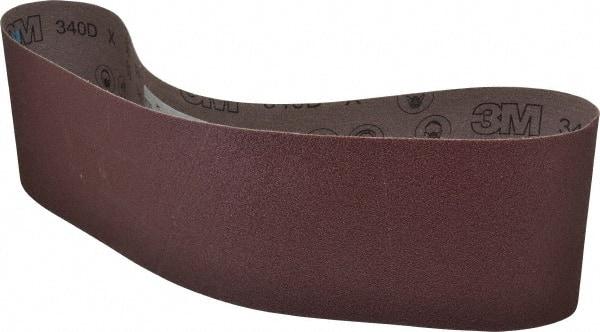 3M - 6" Wide x 48" OAL, 50 Grit, Aluminum Oxide Abrasive Belt - Aluminum Oxide, Coarse, Coated, X Weighted Cloth Backing, Series 340D - A1 Tooling