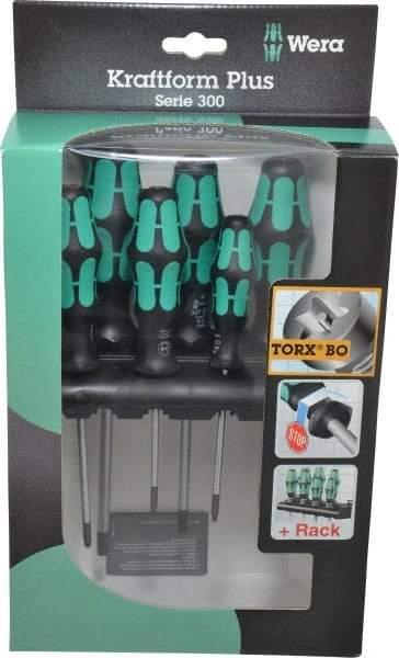 Wera - 6 Piece T10 to T40 Micro Handle Torx Driver Set - T10, T15, T20, T25, T30, T40 - A1 Tooling