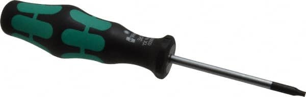 Wera - T9 Torx Driver - 2-3/8" Blade Length, 5-1/2" OAL, Ergonomic Handle - A1 Tooling